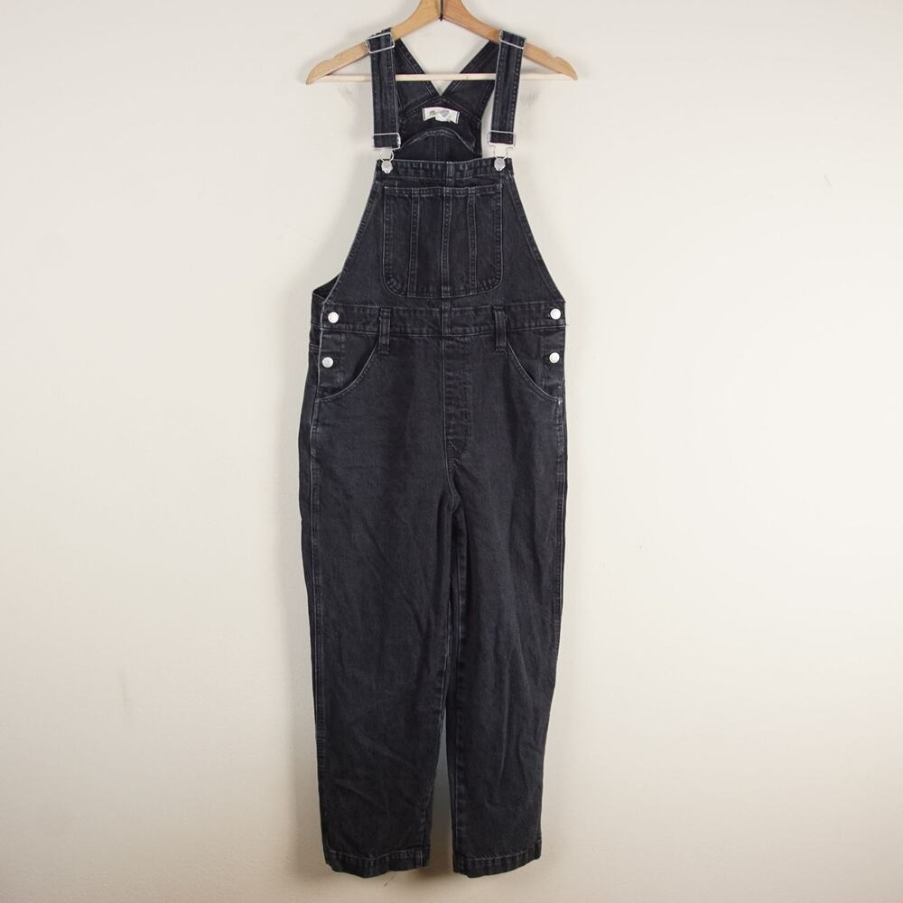 Madewell Black Denim Overalls